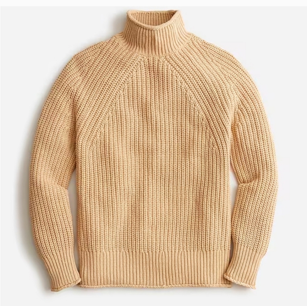 J Crew Relaxed Rollneck Sweater, 100% Cotton